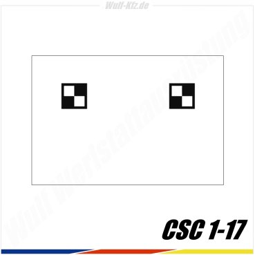 Hella Gutmann CSC-Tool Kalibriertafel Mitsubishi CSC 1-17